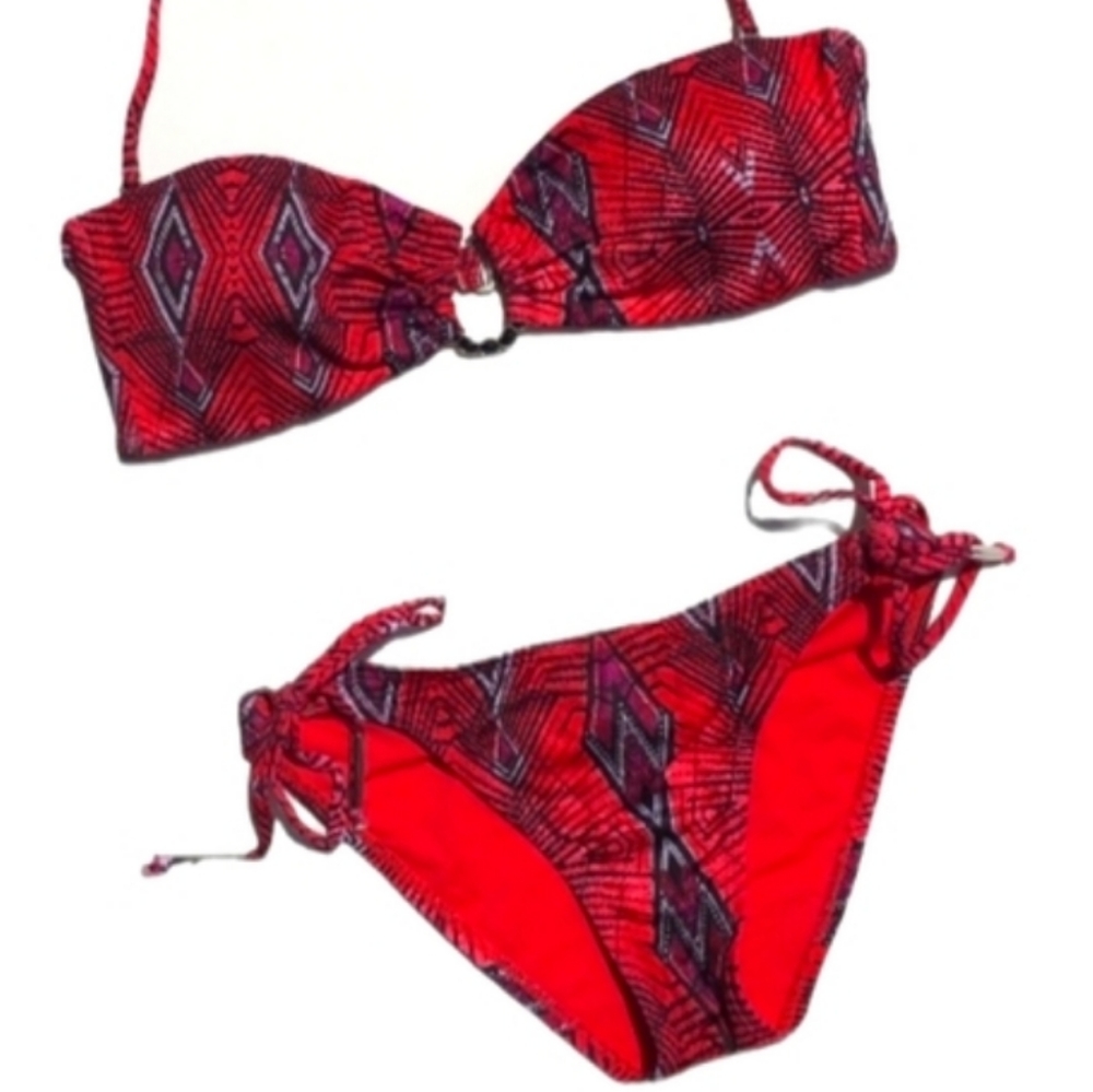 👙 Raisins Bandeau Bow tie Bikini Swimsuit Set